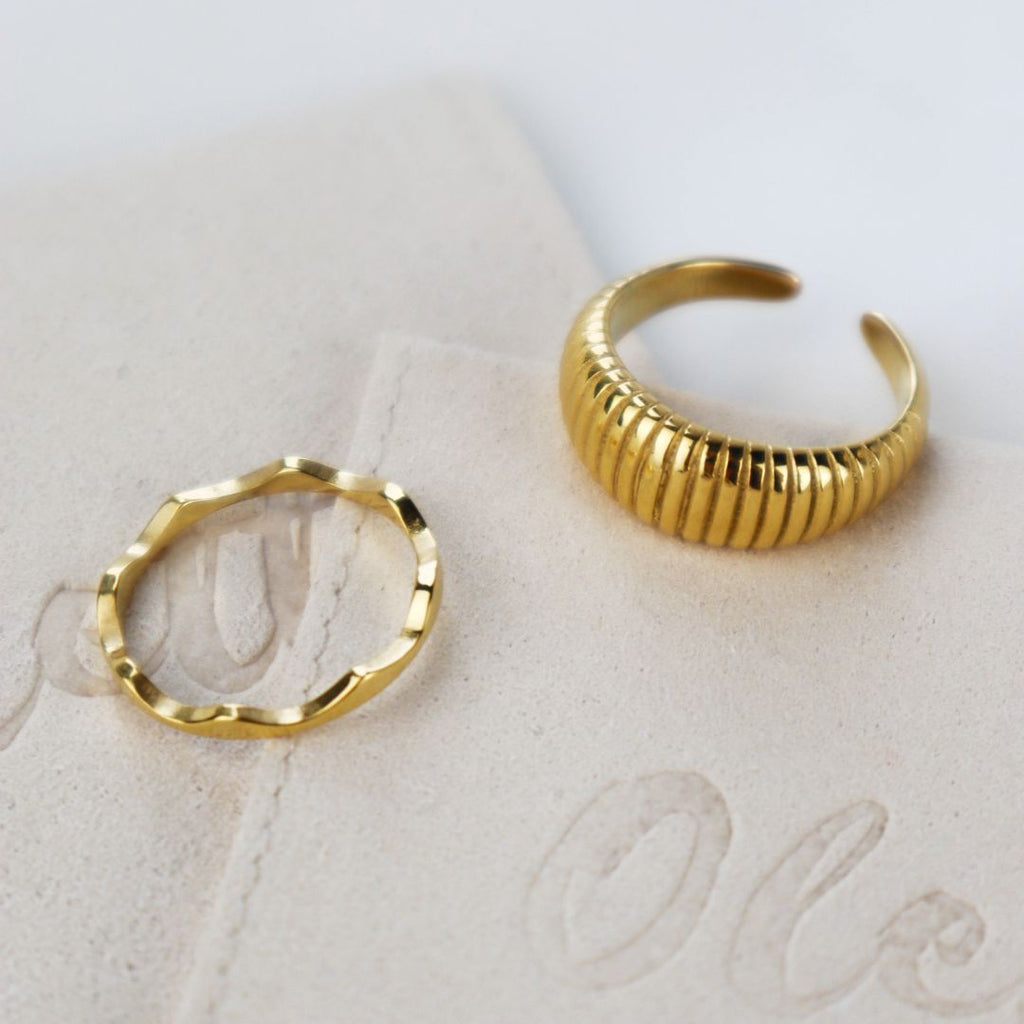 RIBBED RING - Olette Jewellery