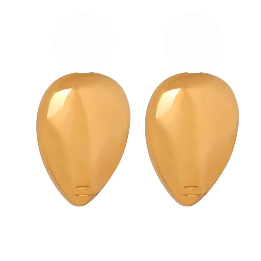 gold statement earrings 