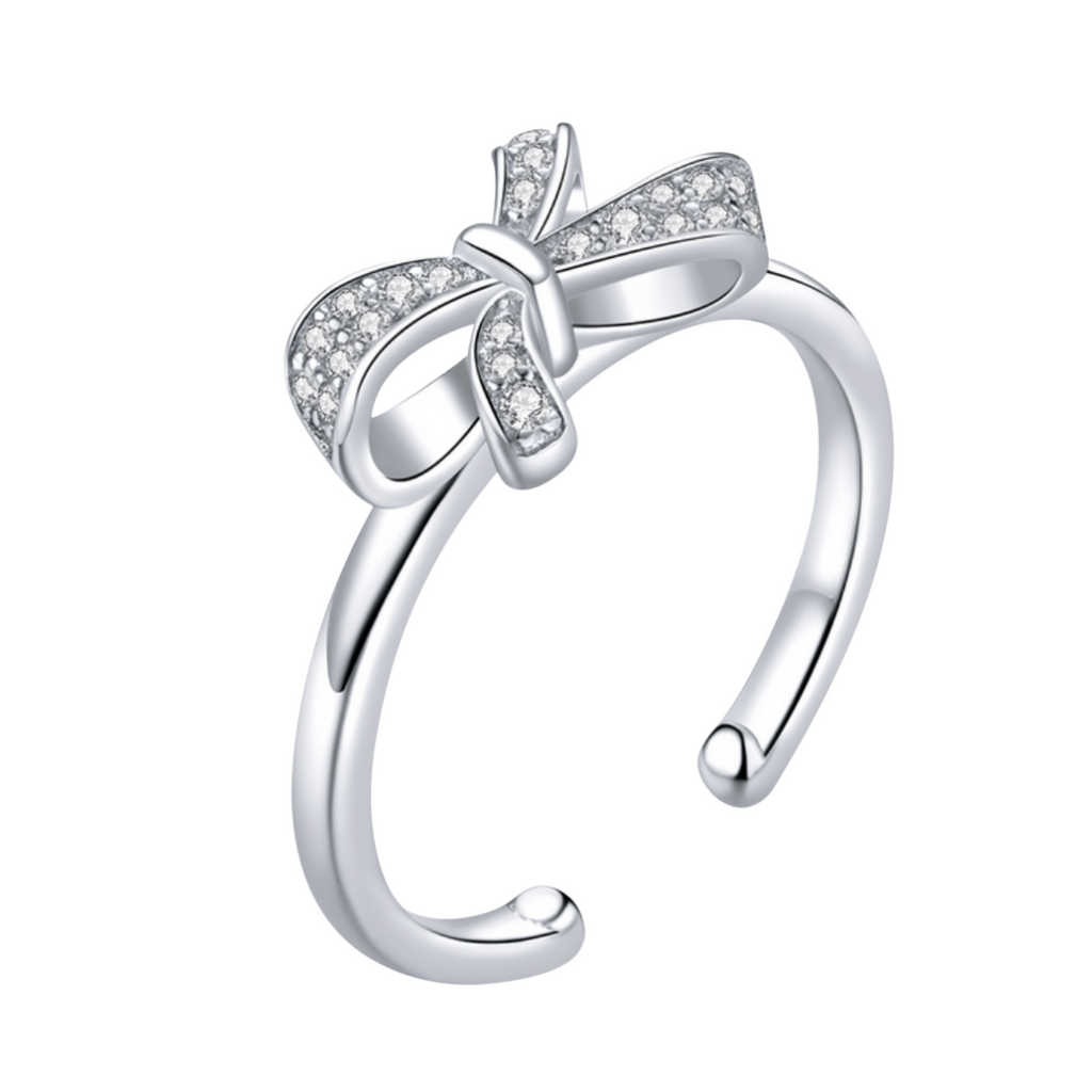 BOW KNIT RING STERLING SILVER - Olette Jewellery